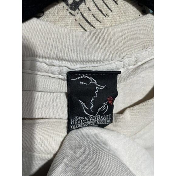 VINTAGE Single Stitch Disney Beauty and‎ The Beast Tee Shirt Size L Made in USA - Picture 2 of 3